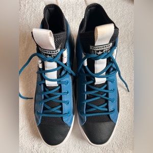 Converse All Star hi top half leather and mesh